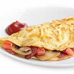 Large vegetable omelette